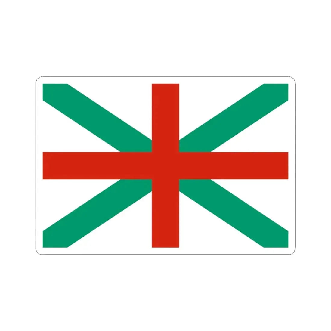 Naval Jack of Bulgaria (Bulgaria) STICKER Vinyl Kiss-Cut Decal 3 Inch White - The Sticker Space