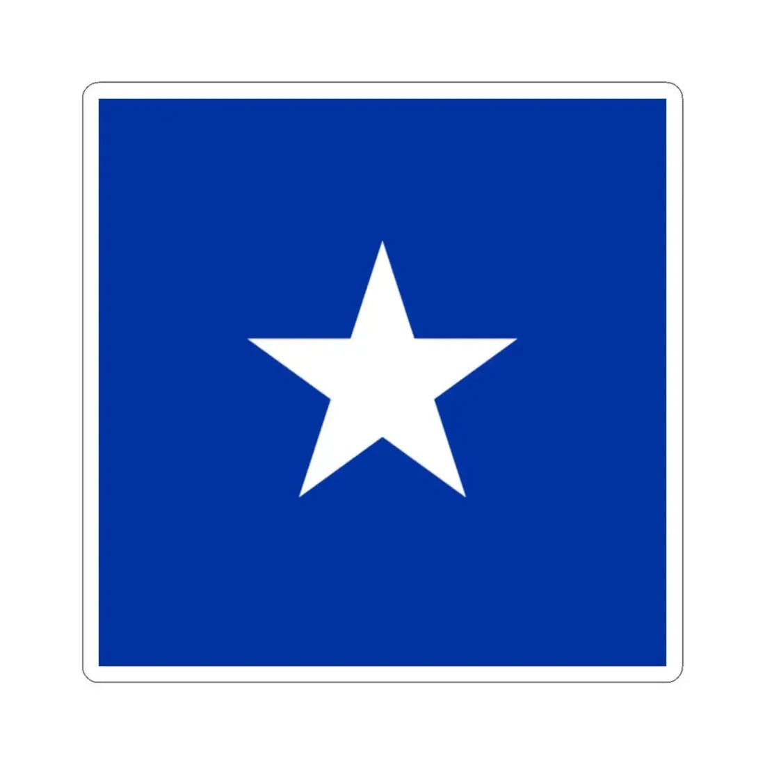 Naval Jack of Chile (Chile) STICKER Vinyl Kiss-Cut Decal 2 Inch White - The Sticker Space