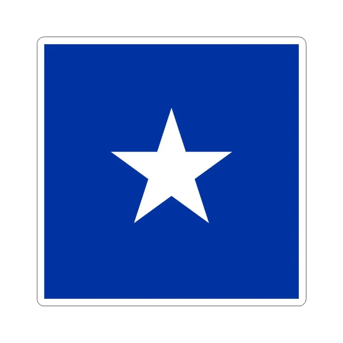 Naval Jack of Chile (Chile) STICKER Vinyl Kiss-Cut Decal 4 Inch White - The Sticker Space