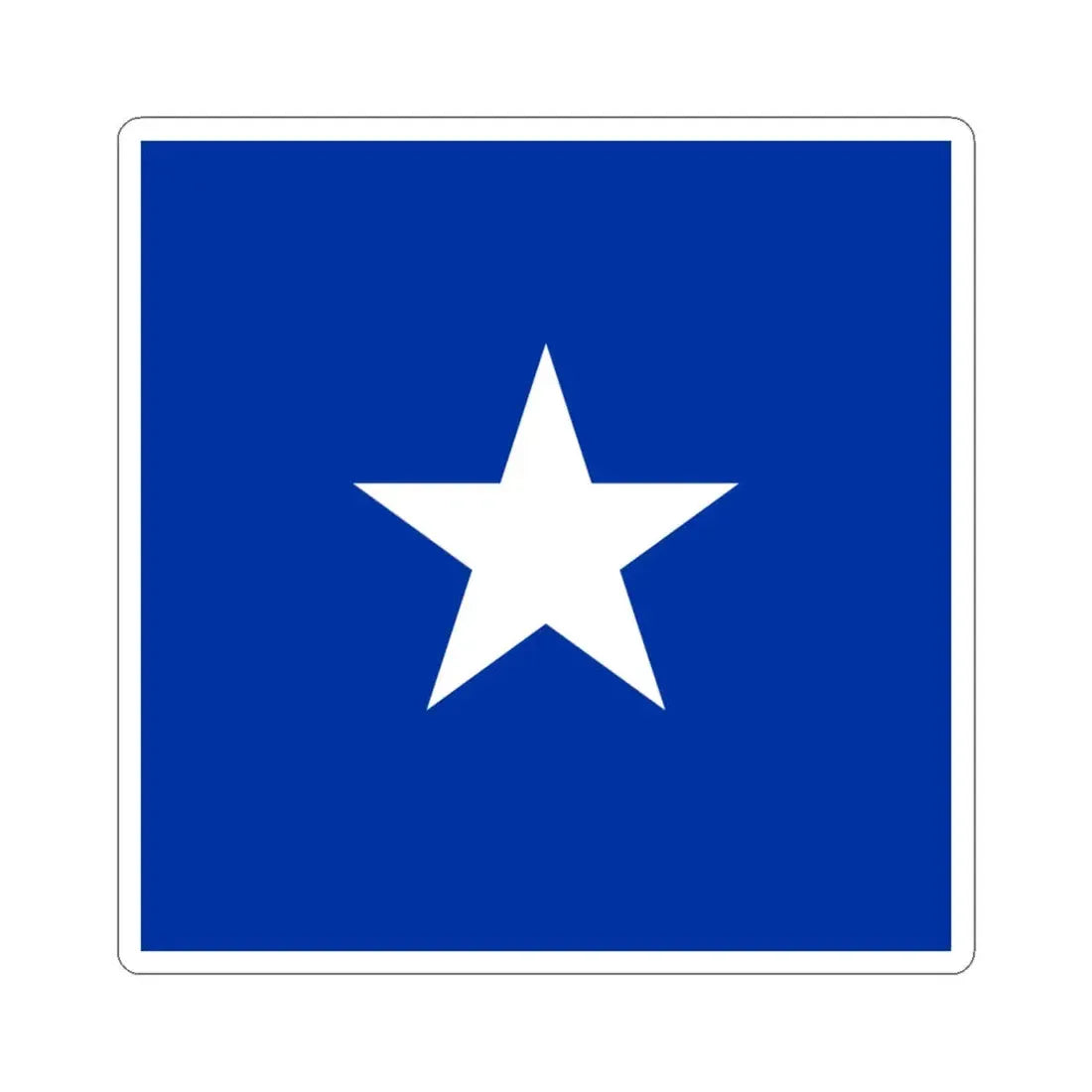 Naval Jack of Chile (Chile) STICKER Vinyl Kiss-Cut Decal 6 Inch White - The Sticker Space