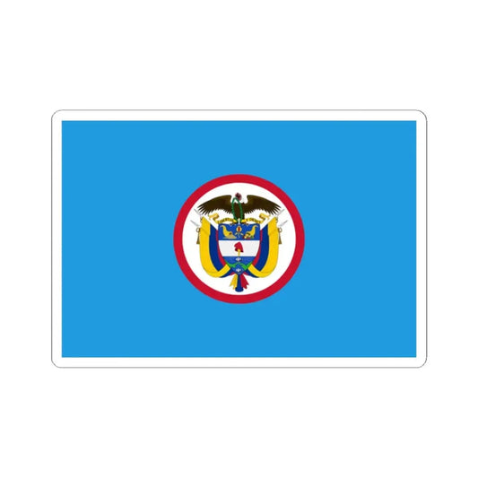 Naval jack of Colombia (Colombia) STICKER Vinyl Kiss-Cut Decal 2 Inch White - The Sticker Space
