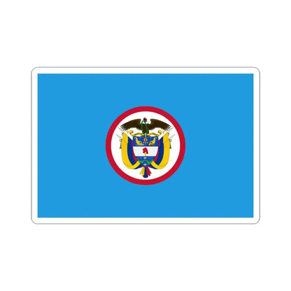 Naval jack of Colombia (Colombia) STICKER Vinyl Kiss-Cut Decal 3 Inch White - The Sticker Space