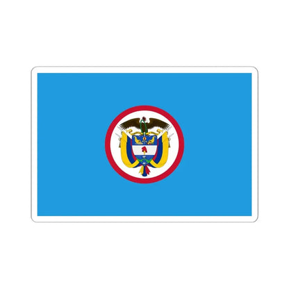 Naval jack of Colombia (Colombia) STICKER Vinyl Kiss-Cut Decal 6 Inch White - The Sticker Space