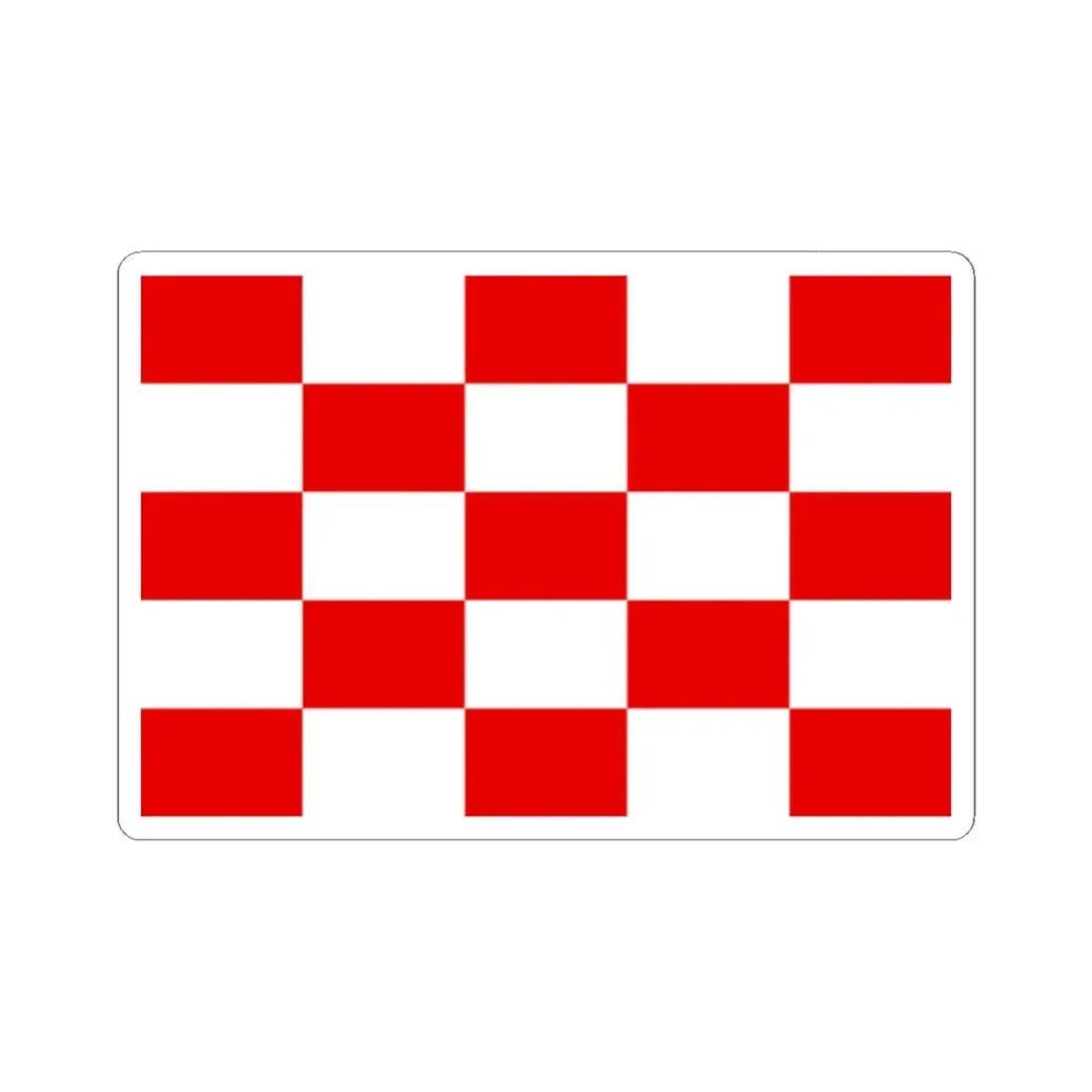 Naval jack of Croatia 1944-1945 (Croatia) STICKER Vinyl Kiss-Cut Decal 2 Inch White - The Sticker Space