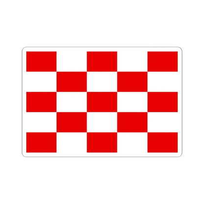 Naval jack of Croatia 1944-1945 (Croatia) STICKER Vinyl Kiss-Cut Decal 2 Inch White - The Sticker Space