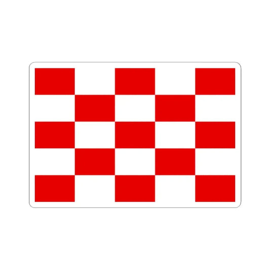 Naval jack of Croatia 1944-1945 (Croatia) STICKER Vinyl Kiss-Cut Decal 2 Inch White - The Sticker Space