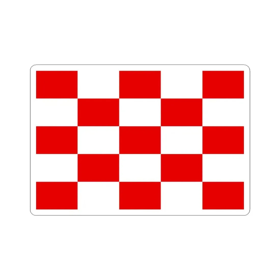 Naval jack of Croatia 1944-1945 (Croatia) STICKER Vinyl Kiss-Cut Decal 3 Inch White - The Sticker Space