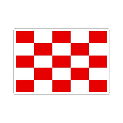 Naval jack of Croatia 1944-1945 (Croatia) STICKER Vinyl Kiss-Cut Decal 3 Inch White - The Sticker Space
