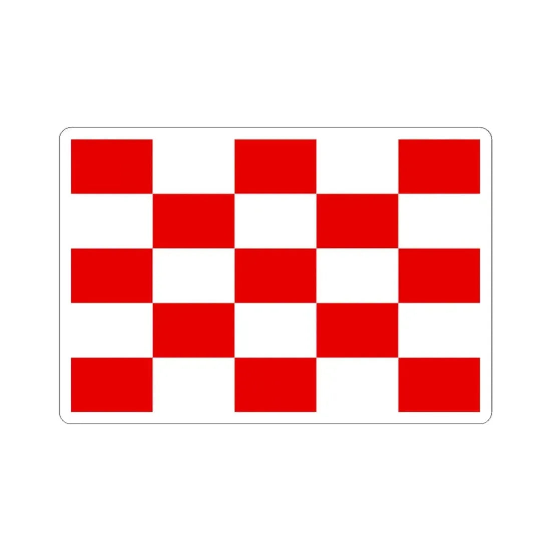 Naval jack of Croatia 1944-1945 (Croatia) STICKER Vinyl Kiss-Cut Decal 4 Inch White - The Sticker Space