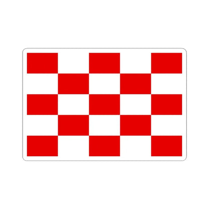 Naval jack of Croatia 1944-1945 (Croatia) STICKER Vinyl Kiss-Cut Decal 4 Inch White - The Sticker Space