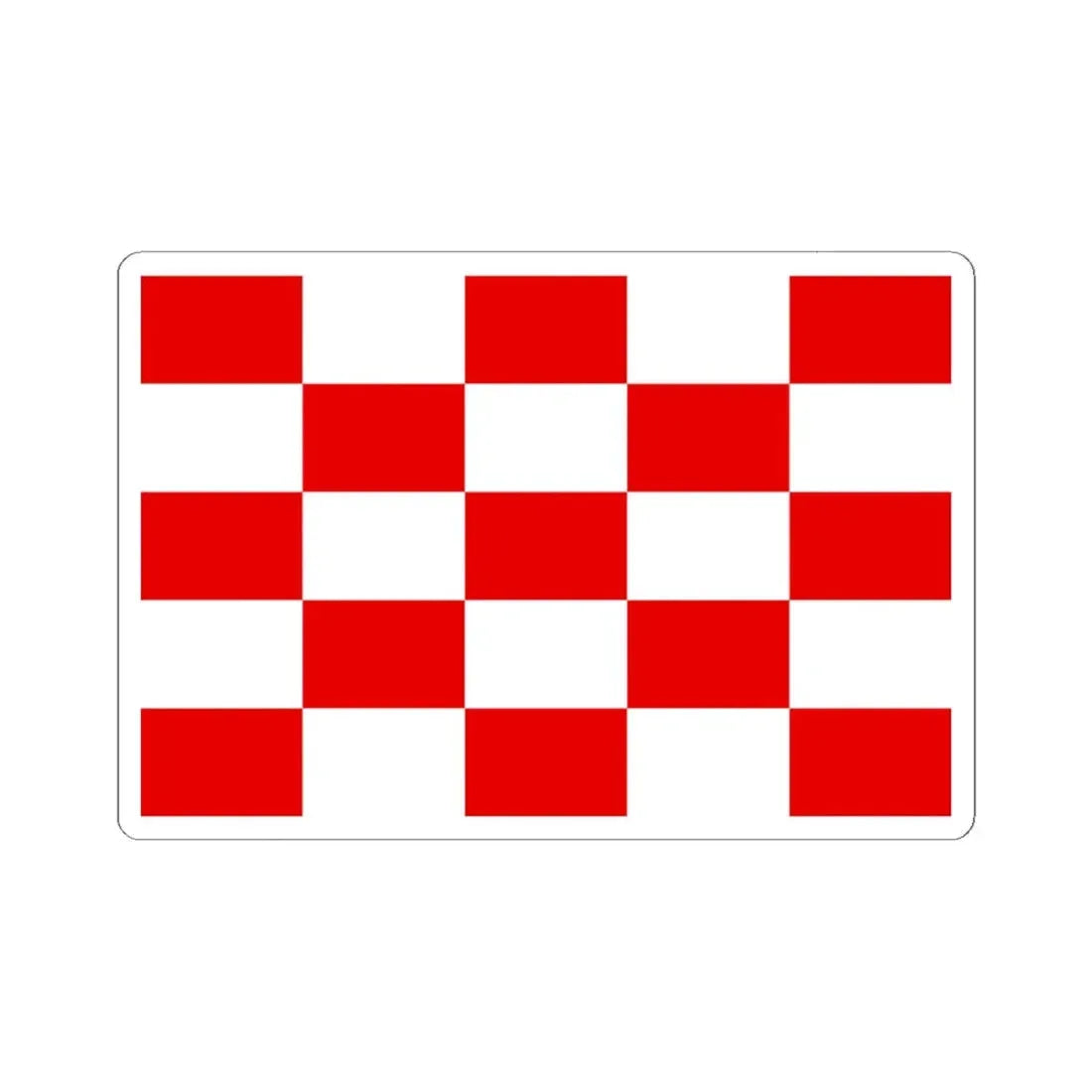 Naval jack of Croatia 1944-1945 (Croatia) STICKER Vinyl Kiss-Cut Decal 6 Inch White - The Sticker Space