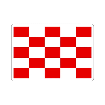 Naval jack of Croatia 1944-1945 (Croatia) STICKER Vinyl Kiss-Cut Decal 6 Inch White - The Sticker Space