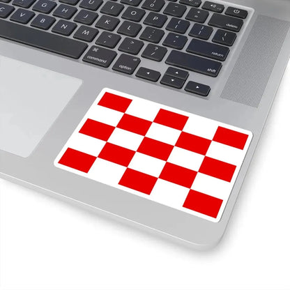 Naval jack of Croatia 1944-1945 (Croatia) STICKER Vinyl Kiss-Cut Decal - The Sticker Space