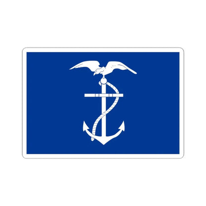 Naval Jack of Ecuador (Ecuador) STICKER Vinyl Kiss-Cut Decal 4 Inch White - The Sticker Space