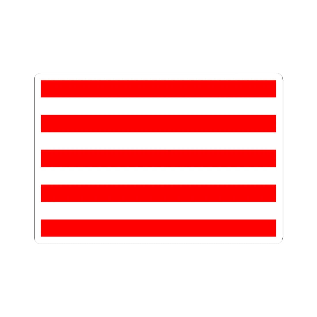 Naval Jack of Indonesia (Indonesia) STICKER Vinyl Kiss-Cut Decal 2 Inch White - The Sticker Space