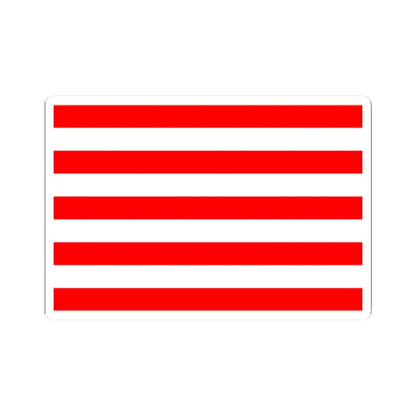 Naval Jack of Indonesia (Indonesia) STICKER Vinyl Kiss-Cut Decal 2 Inch White - The Sticker Space