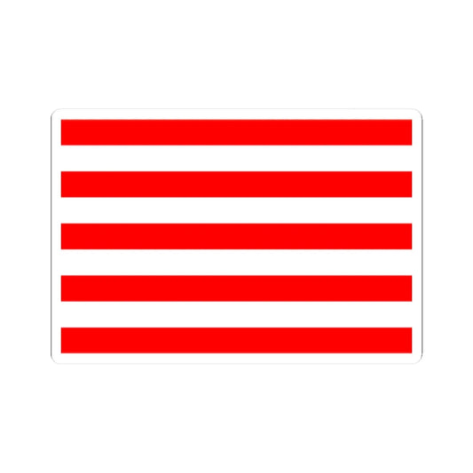 Naval Jack of Indonesia (Indonesia) STICKER Vinyl Kiss-Cut Decal 2 Inch White - The Sticker Space