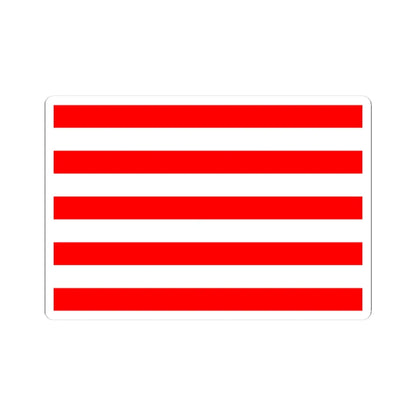 Naval Jack of Indonesia (Indonesia) STICKER Vinyl Kiss-Cut Decal 3 Inch White - The Sticker Space