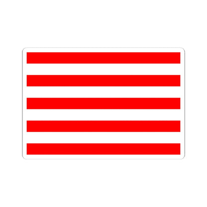 Naval Jack of Indonesia (Indonesia) STICKER Vinyl Kiss-Cut Decal 6 Inch White - The Sticker Space