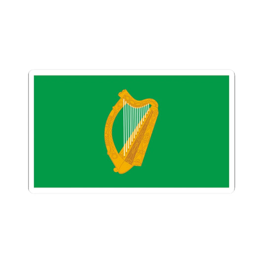 Naval jack of Ireland (Ireland) STICKER Vinyl Kiss-Cut Decal 2 Inch White - The Sticker Space