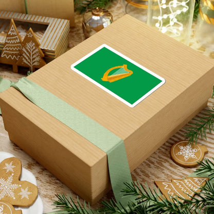 Naval jack of Ireland (Ireland) STICKER Vinyl Kiss-Cut Decal - The Sticker Space