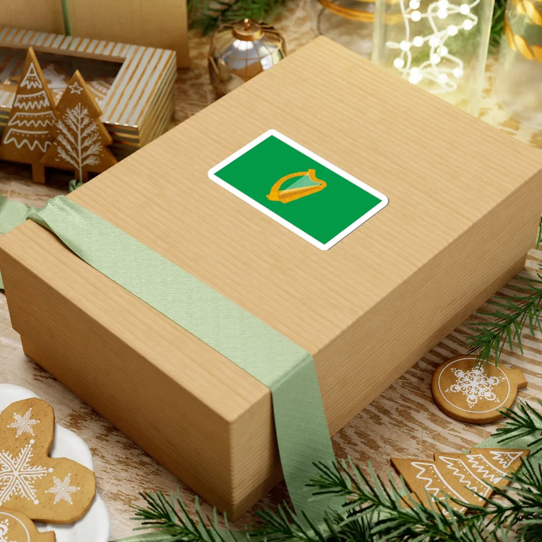 Naval jack of Ireland (Ireland) STICKER Vinyl Kiss-Cut Decal - The Sticker Space