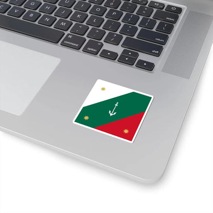 Naval jack of Mexico (Mexico) STICKER Vinyl Kiss-Cut Decal - The Sticker Space