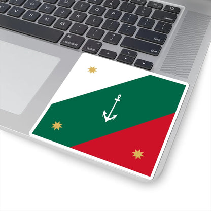 Naval jack of Mexico (Mexico) STICKER Vinyl Kiss-Cut Decal - The Sticker Space