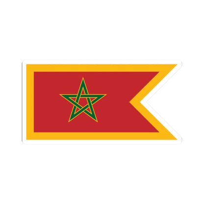 Naval Jack of Morocco (Morocco) STICKER Vinyl Kiss-Cut Decal 2 Inch White - The Sticker Space