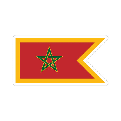 Naval Jack of Morocco (Morocco) STICKER Vinyl Kiss-Cut Decal 3 Inch White - The Sticker Space