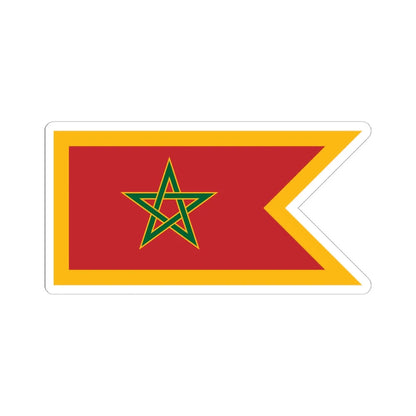 Naval Jack of Morocco (Morocco) STICKER Vinyl Kiss-Cut Decal 4 Inch White - The Sticker Space