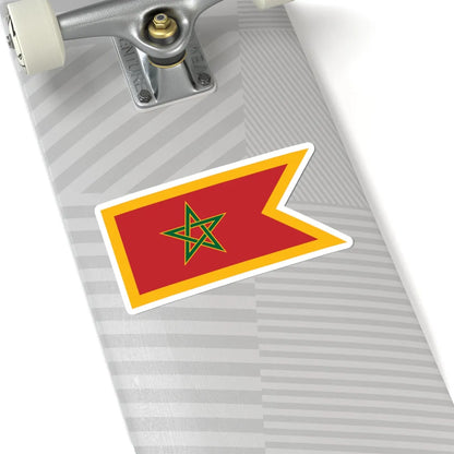 Naval Jack of Morocco (Morocco) STICKER Vinyl Kiss-Cut Decal - The Sticker Space