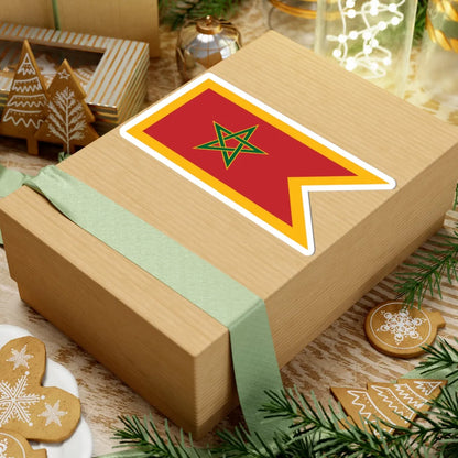 Naval Jack of Morocco (Morocco) STICKER Vinyl Kiss-Cut Decal - The Sticker Space