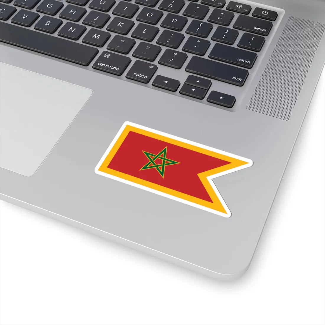 Naval Jack of Morocco (Morocco) STICKER Vinyl Kiss-Cut Decal - The Sticker Space