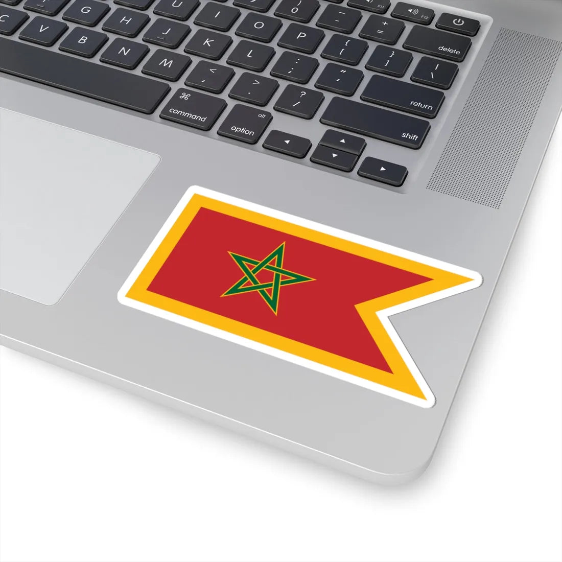 Naval Jack of Morocco (Morocco) STICKER Vinyl Kiss-Cut Decal - The Sticker Space