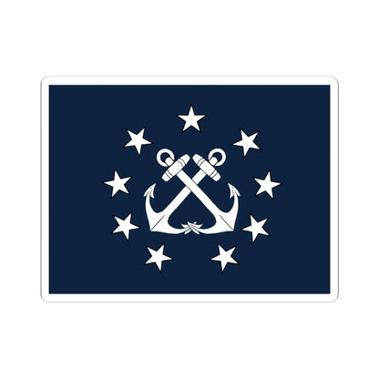 Naval Jack of Panama (Panama) STICKER Vinyl Kiss-Cut Decal 6 Inch White - The Sticker Space