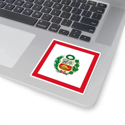 Naval Jack of Peru alternative version (Peru) STICKER Vinyl Kiss-Cut Decal - The Sticker Space