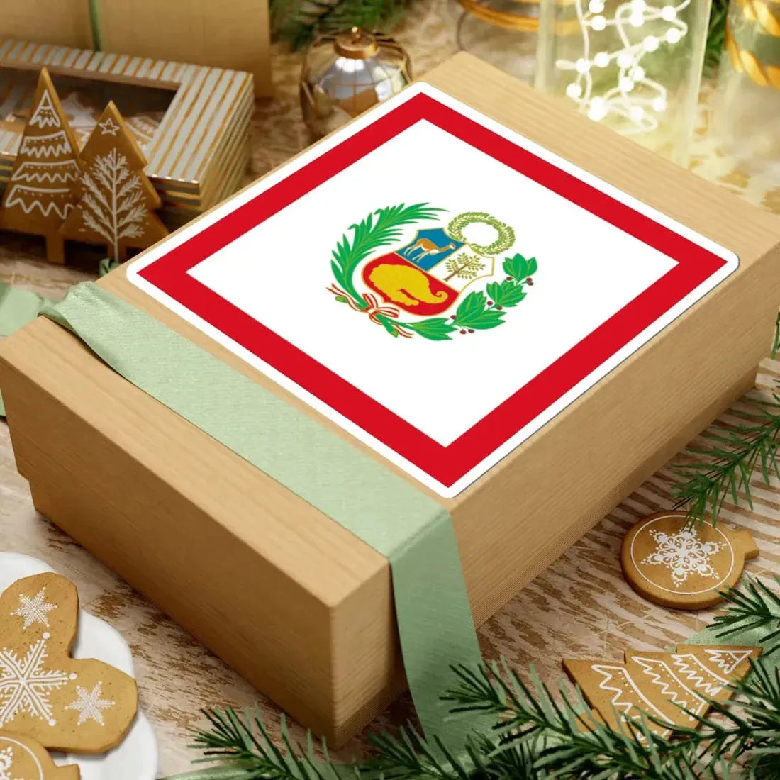 Naval Jack of Peru (Peru) STICKER Vinyl Kiss-Cut Decal - The Sticker Space