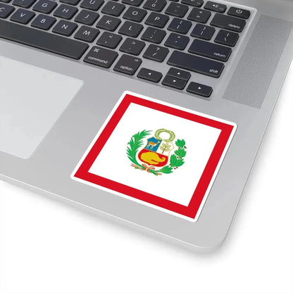 Naval Jack of Peru (Peru) STICKER Vinyl Kiss-Cut Decal - The Sticker Space