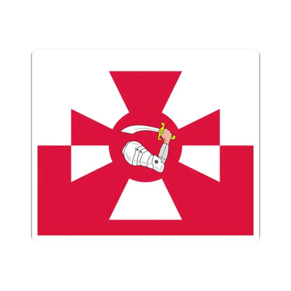 Naval Jack of Poland (Poland) STICKER Vinyl Kiss-Cut Decal 2 Inch White - The Sticker Space