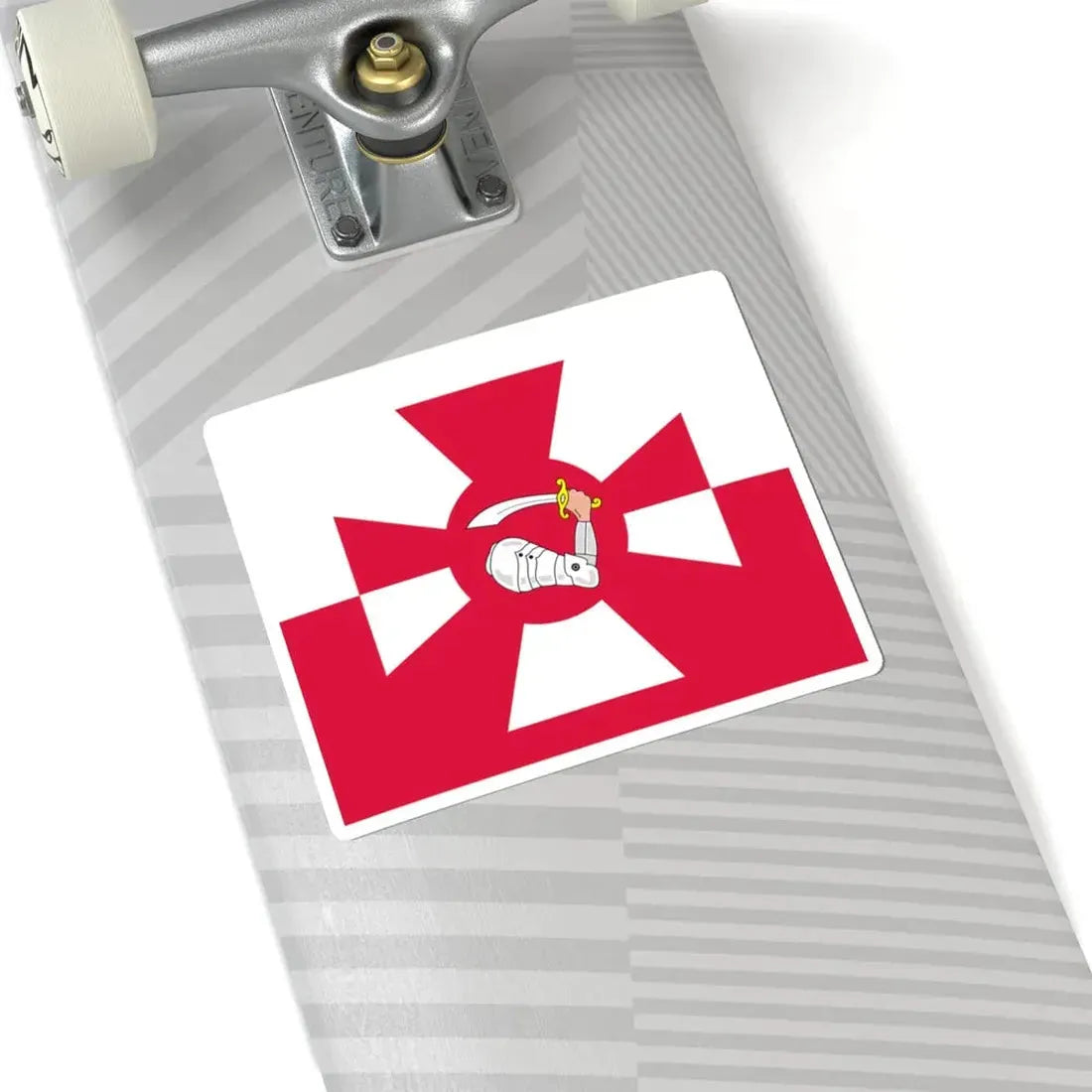 Naval Jack of Poland (Poland) STICKER Vinyl Kiss-Cut Decal - The Sticker Space