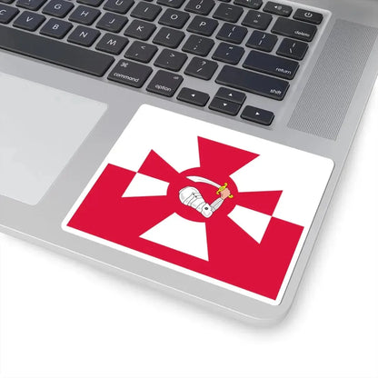 Naval Jack of Poland (Poland) STICKER Vinyl Kiss-Cut Decal - The Sticker Space