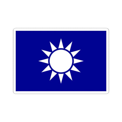 Naval Jack of the Republic of China (China) STICKER Vinyl Kiss-Cut Decal 2 Inch White - The Sticker Space