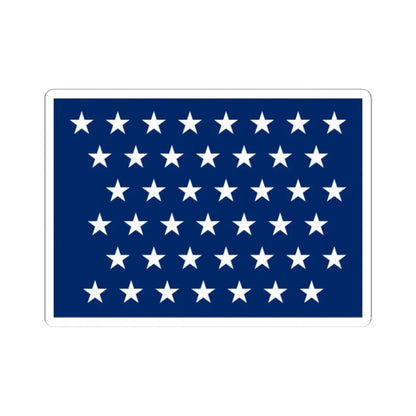 Naval jack of the United States 1890-1891 (United States) STICKER Vinyl Kiss-Cut Decal 2 Inch White - The Sticker Space