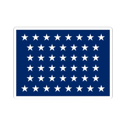Naval jack of the United States 1891-1896 (United States) STICKER Vinyl Kiss-Cut Decal 2 Inch White - The Sticker Space