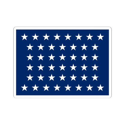 Naval jack of the United States 1891-1896 (United States) STICKER Vinyl Kiss-Cut Decal 3 Inch White - The Sticker Space