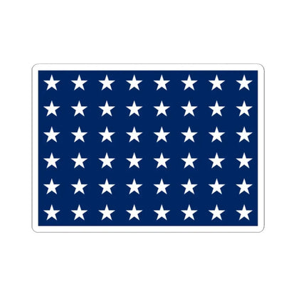 Naval jack of the United States 1912-1959 (United States) STICKER Vinyl Kiss-Cut Decal 2 Inch White - The Sticker Space