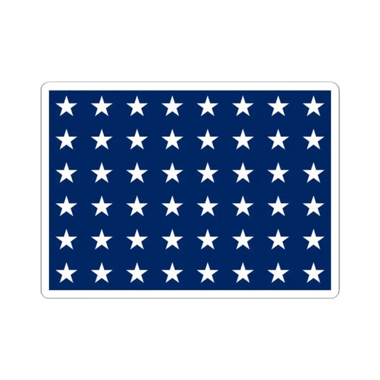 Naval jack of the United States 1912-1959 (United States) STICKER Vinyl Kiss-Cut Decal 2 Inch White - The Sticker Space