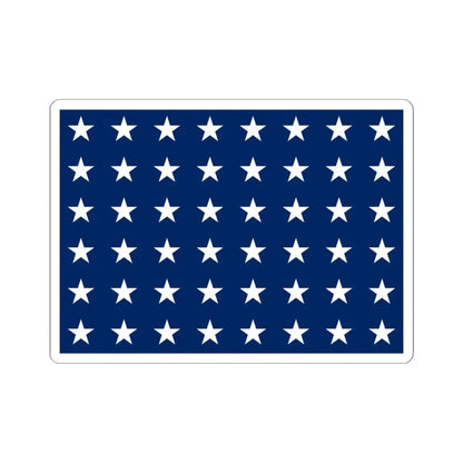 Naval jack of the United States 1912-1959 (United States) STICKER Vinyl Kiss-Cut Decal 3 Inch White - The Sticker Space