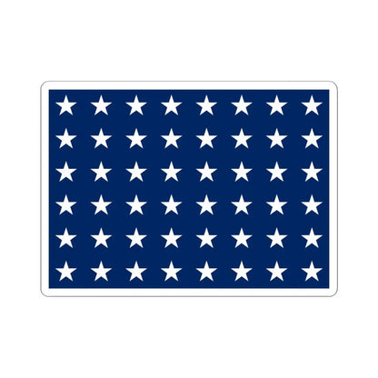 Naval jack of the United States 1912-1959 (United States) STICKER Vinyl Kiss-Cut Decal 4 Inch White - The Sticker Space